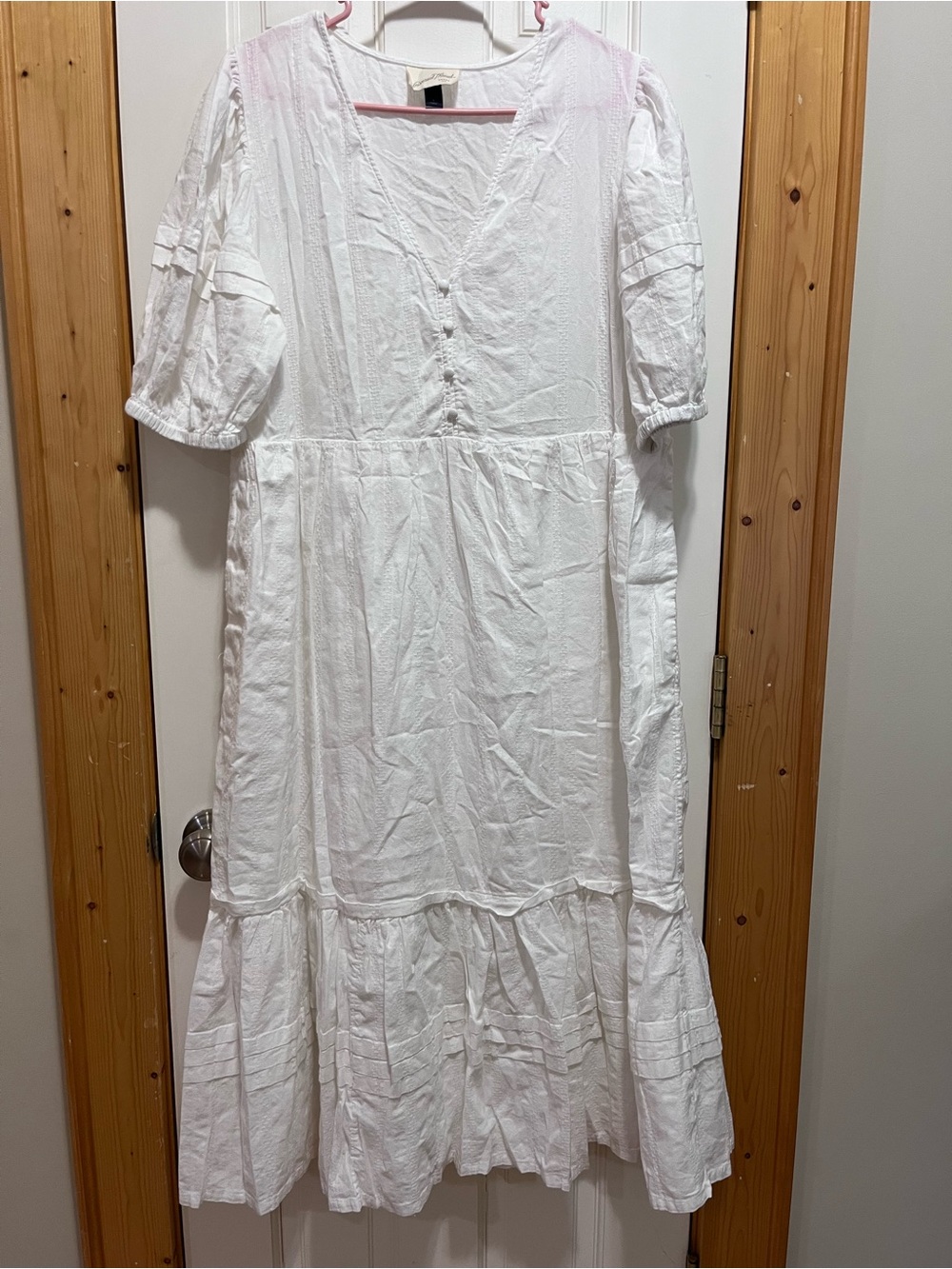 TARGET UNIVERSAL THREAD White Tiered Cotton Midi Summer Dress